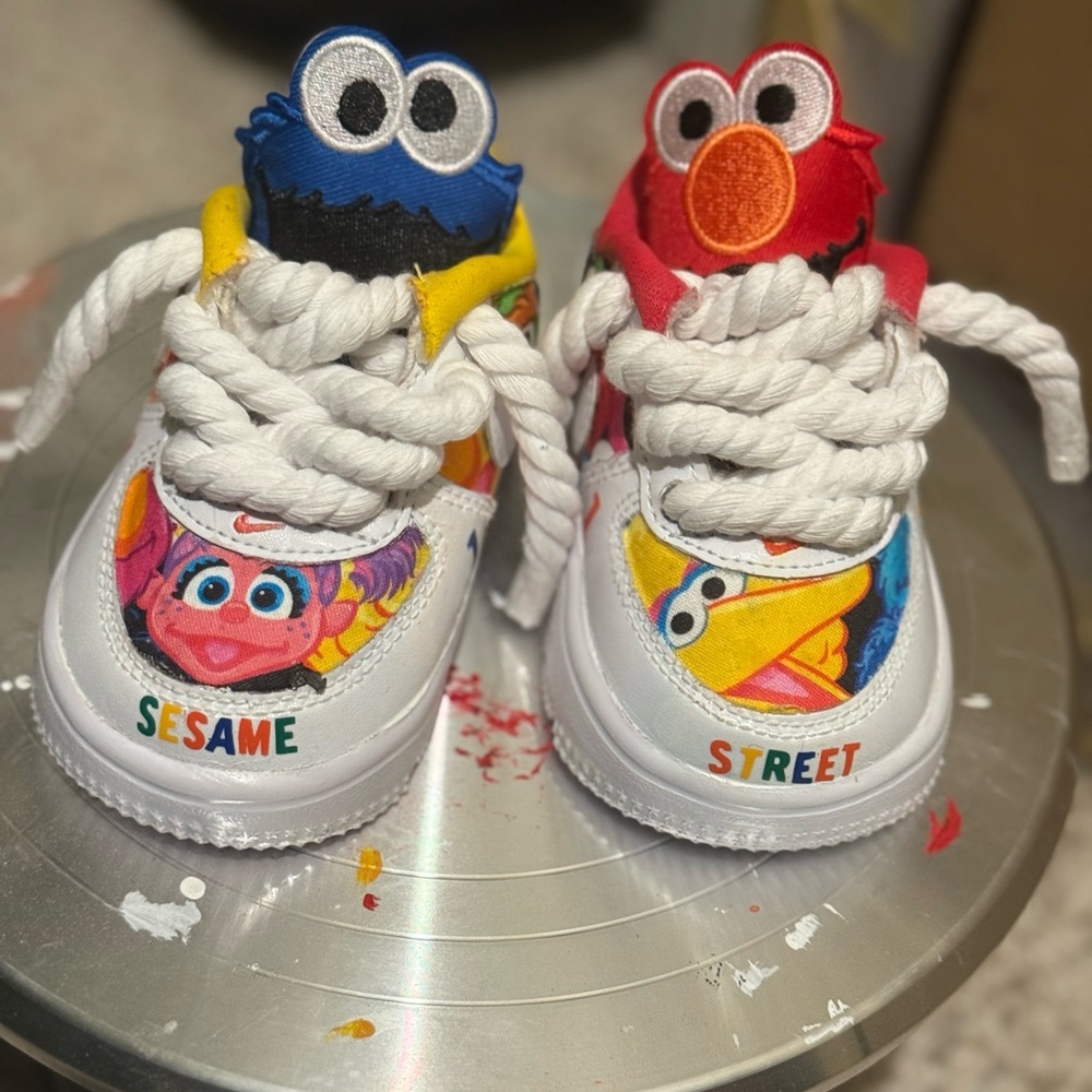 Sesame Street Kids Sneakers - Red, Blue, Yellow